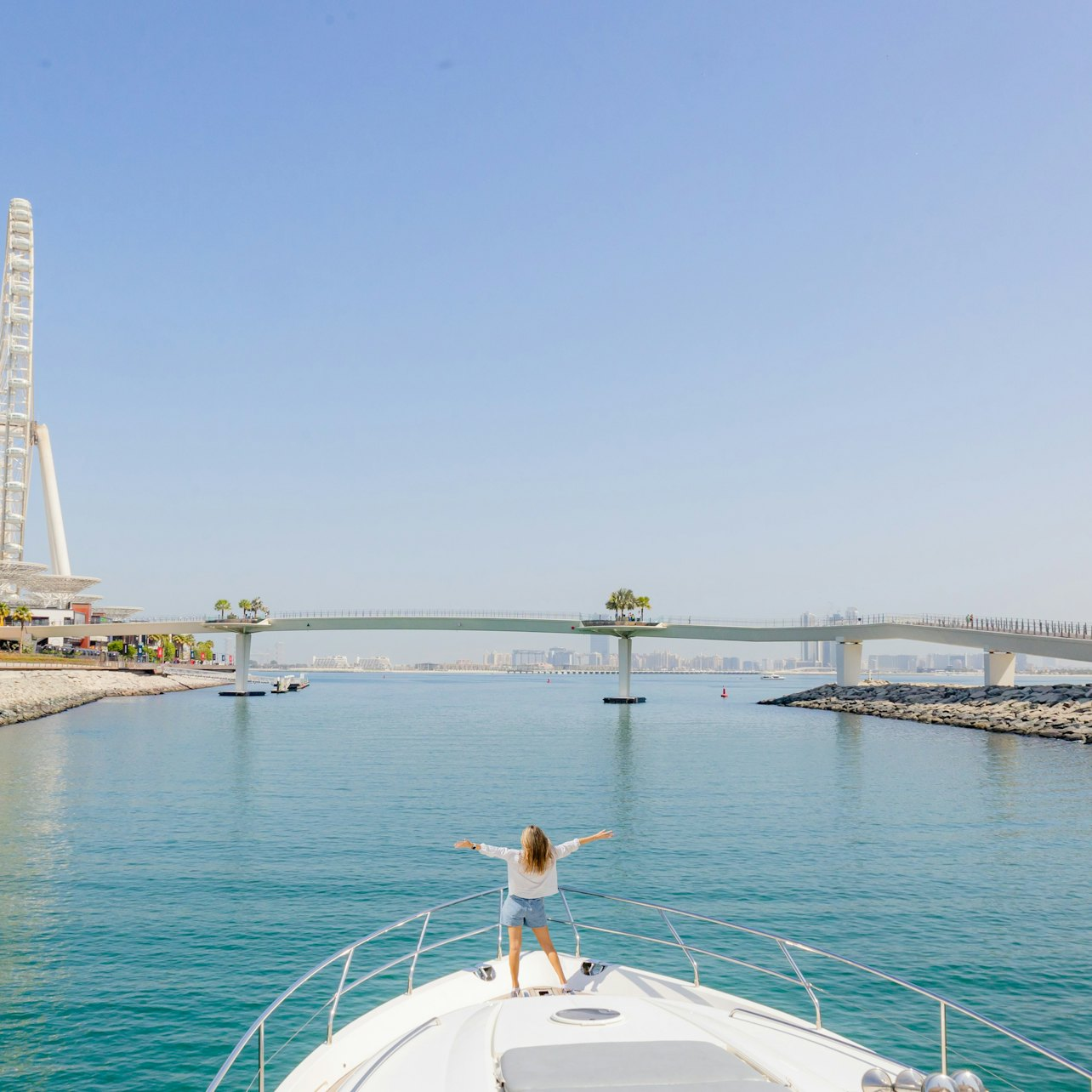 Dubai Harbour: 1 Hour Yacht Tour - Dubai Marina, JBR + Ain Dubai - Photo 1 of 12